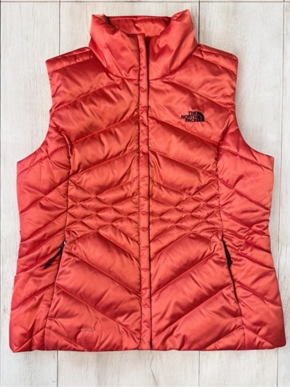 THE NORTH FACE Women's Spiced Coral Aconcagua Goose Down Vest | Size Large